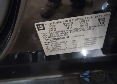 2017 GMC Sierra 1500 Denali from USA, damaged, VIN 3GTU2PEC7HG498194